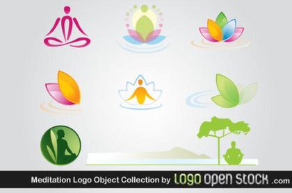 Meditation Logo Design Vector