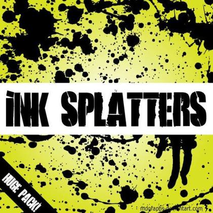 Ink Splatters Free Illustrator Pack
