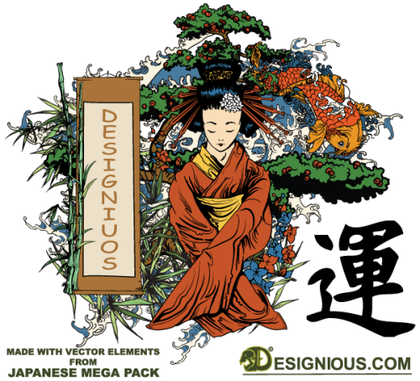 Japanese vector Illustration