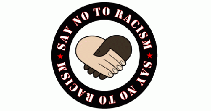 Say No to Racism Vector Sticker