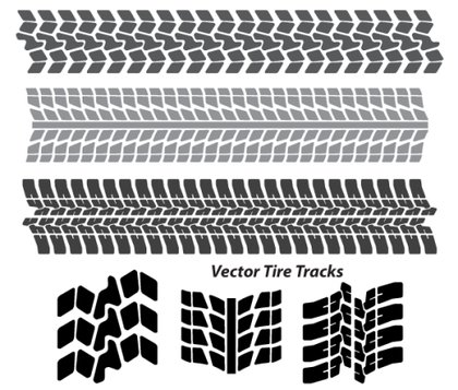 Tire Tracks Free Vector Art