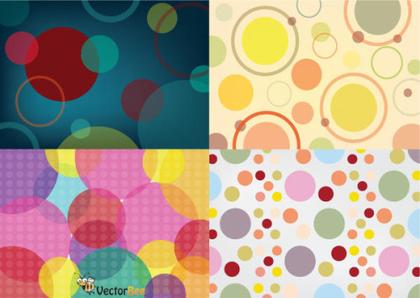 Seamless Vector Circle Patterns Free Download