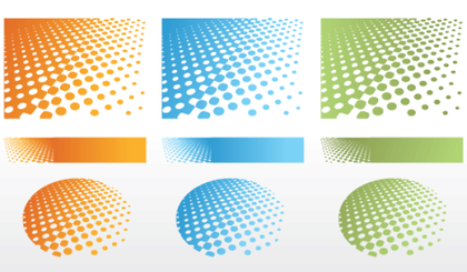 Dotted Halftone Background Vector Free