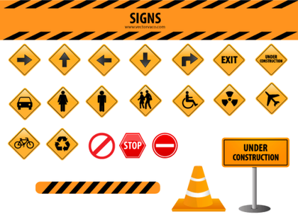 Free Signs Vector Set