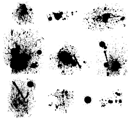 Free Splatters Vector Pack