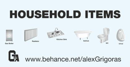 Household Items Vector
