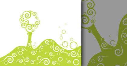 Free Swirl Tree Vector