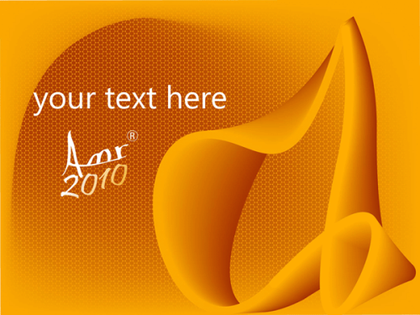 Orange hexagon background
