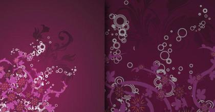 Grunge Floral Background Vector