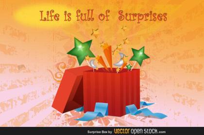Surprise Present Box Vector Free