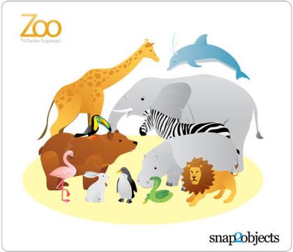 12 Zoo Animal Vectors