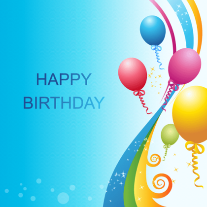 Happy Birthday Background Vector Template