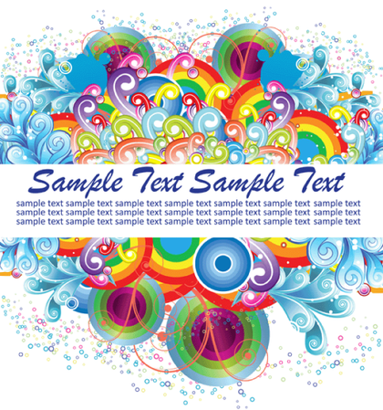 Colorful Swirls Vector Background