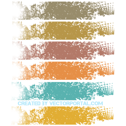 Vector Grunge Banner Background Design