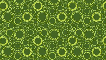 Moss Green Geometric Circle Pattern