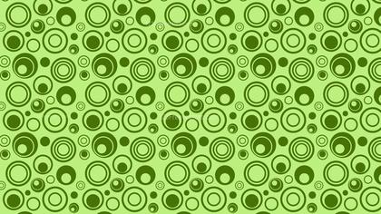 Green Seamless Geometric Circle Pattern