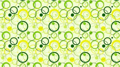 Green Overlapping Circles Background Pattern Vector