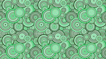 Green Concentric Circles Pattern