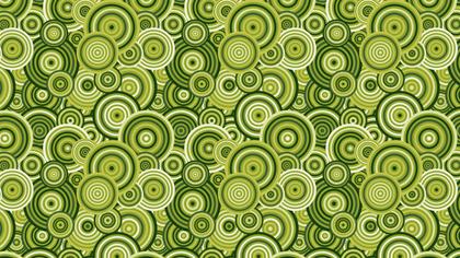 Green Concentric Circles Pattern
