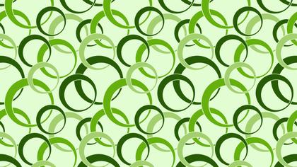 Green Seamless Overlapping Circles Pattern Image