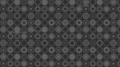 Black Seamless Geometric Circle Pattern Background