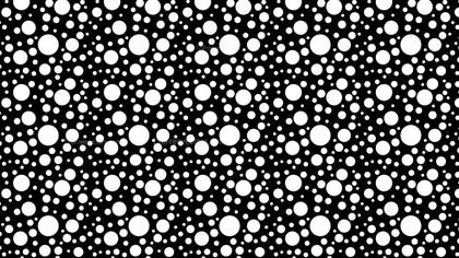Black and White Seamless Random Dots pattern Vector Graphic