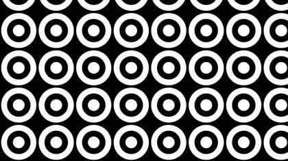 Free Download Black and White Seamless Circle Background Pattern