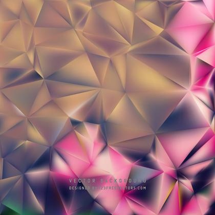 Abstract Pink Brown Polygonal Background Design