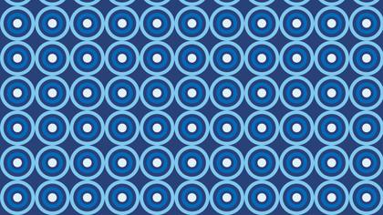 Blue Seamless Geometric Circle Background Pattern Vector Art