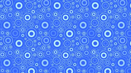 Cobalt Blue Seamless Geometric Circle Background Pattern