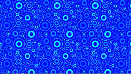 Cobalt Blue Seamless Circle Background Pattern Vector