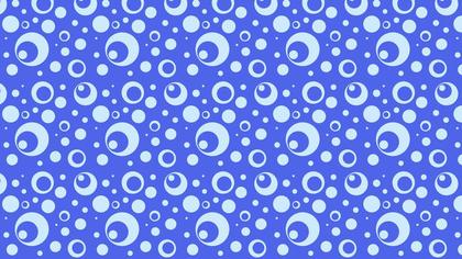 Cobalt Blue Seamless Circle Pattern Background Vector Art