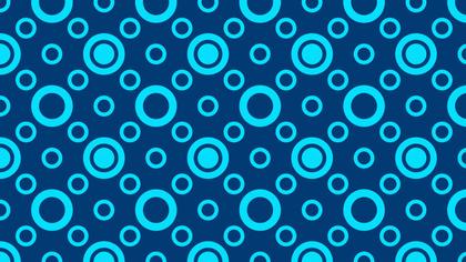Blue Geometric Circle Pattern Background