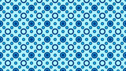 Blue Seamless Circle Pattern Background