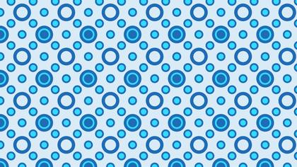 Light Blue Seamless Geometric Circle Pattern Background