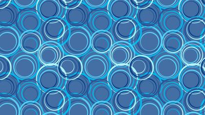 Blue Seamless Circle Pattern Background