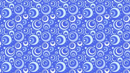 Cobalt Blue Seamless Circle Background Pattern