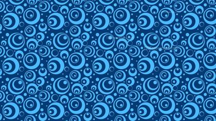 Blue Seamless Geometric Circle Pattern