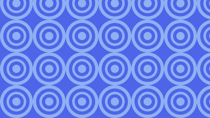 Cobalt Blue Concentric Circles Background Pattern