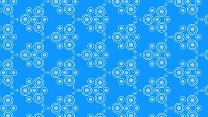 Blue Seamless Geometric Circle Pattern Illustration