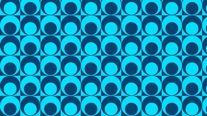 Blue Seamless Geometric Circle Pattern