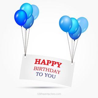 Happy Birthday Banner Clipart Vector