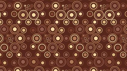Free Download Dark Brown Seamless Circle Background Pattern Vector