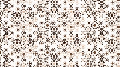 Brown and Beige Circle Abstract Pattern