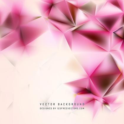 Light Pink Polygon Triangle Pattern Background