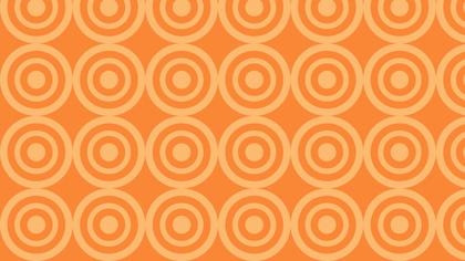 Orange Seamless Concentric Circles Pattern Image