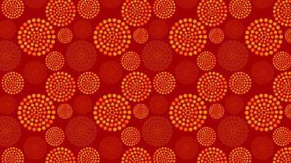 Dark Orange Dotted Concentric Circles Background Pattern Design