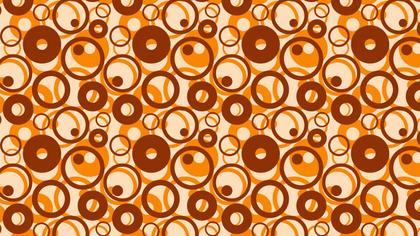 Orange Seamless Overlapping Circles Background Pattern Vector Image