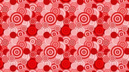 Repeating Red Circle Pattern Background
