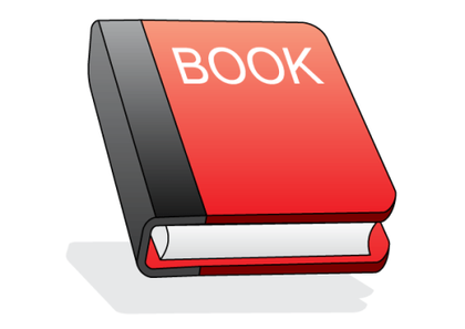 Red Book Icon Free Vector Illustration